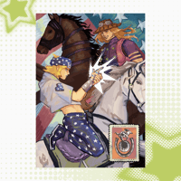 Image 2 of JOJO STEEL BALL RUN A5 PRINT