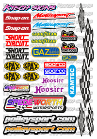 Image 1 of RC Stock Car & Hot Rod A5 Decal Sheets