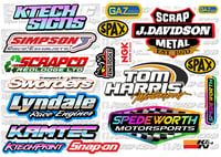 Image 2 of RC Stock Car & Hot Rod A5 Decal Sheets