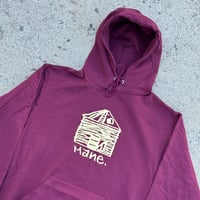 Image 2 of Silo Hoodie Burdgundy