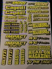 Flourescent Bange Filler Sticker Pack