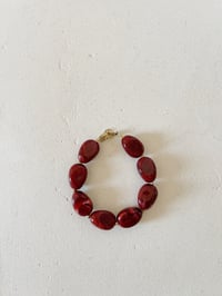 Image 1 of Bracelet EDEN // Rouge bordeaux 