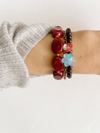 Image 2 of Bracelet EDEN // Rouge bordeaux 