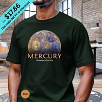 Image 1 of Planet Mercury T-Shirt – Bright, Vibrant Space Style for Sci-Fi Fans