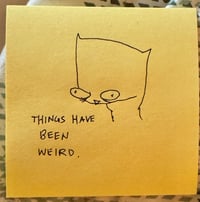 Things have been weird 