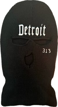DETROIT 313 FACE MASK BLACK/WHITE