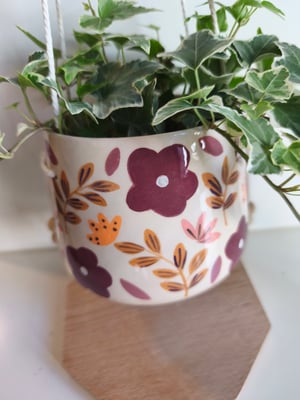 Image of   Pot suspendu feuillage automne 