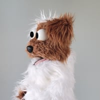 Image 2 of The DOG Critter Puppet in Brown and White