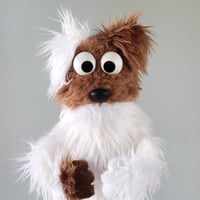 Image 3 of The DOG Critter Puppet in Brown and White