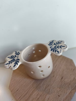 Image of  Infuseur à tisane feuillage bleu 