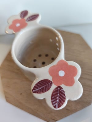 Image of   Infuseur à tisane fleur rose 