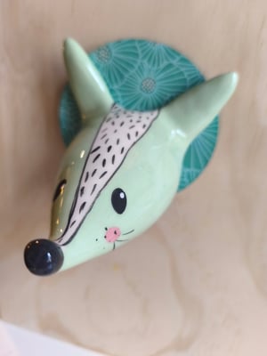 Image of Trophée loup celadon