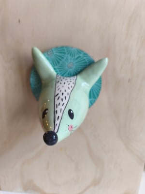 Image of Trophée loup celadon