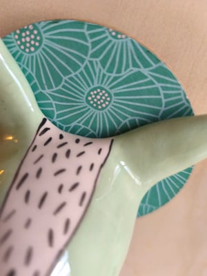 Image of Trophée loup celadon