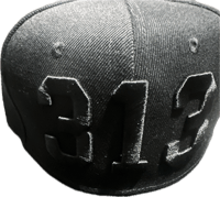 Image 2 of 313 SNAP BACK HAT BLACK/BLACK