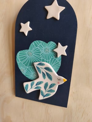 Image of Tableau oiseau bleu 