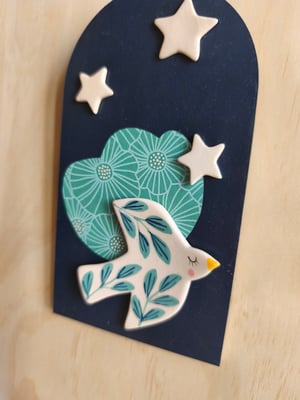 Image of Tableau oiseau bleu 