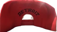 Image 2 of 313 DETROIT SNAP BACK HAT RED/BLACK
