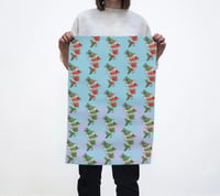 Image 3 of Swim Spawn Die Salmon Tea Towel