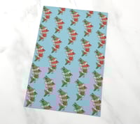 Image 2 of Swim Spawn Die Salmon Tea Towel