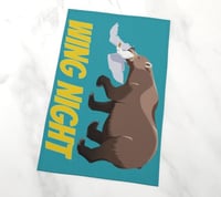 Image 3 of Wing Night Katmai Brown Bear Tea Towel