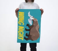 Image 2 of Wing Night Katmai Brown Bear Tea Towel