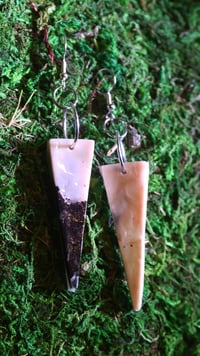 Black and white spike Amirite Earrings