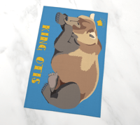 Image 2 of Katmai Brown Bear Otis Tea Towel