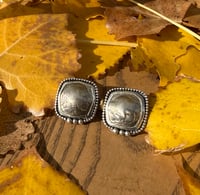 Image 1 of Buffalo/Indian Head Nickel Earrings