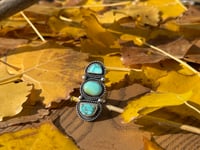 Image 1 of Assorted Turquoise 3 stone ring