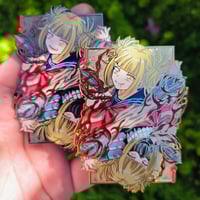Image 1 of Queen of Hearts Pin (Sandblast Card)