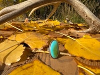Image 1 of Blue/Green Royston Turquoise Ring
