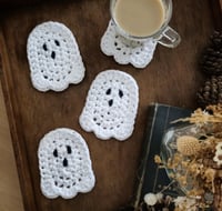 Image 4 of Ghost Coaster Crochet Pattern