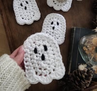 Image 5 of Ghost Coaster Crochet Pattern