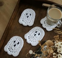 Image 6 of Ghost Coaster Crochet Pattern
