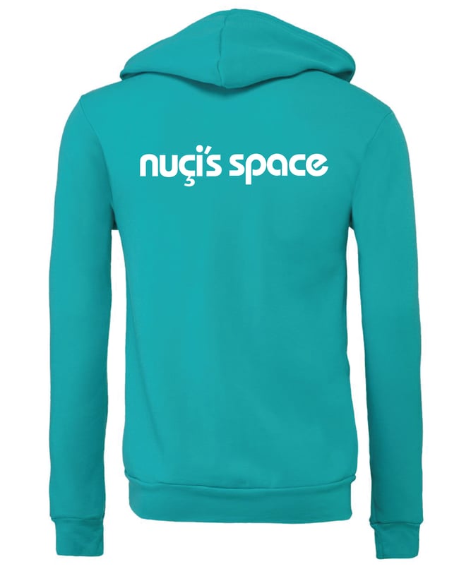 Nuçi's Space Zip-Up Hoodie (Teal)