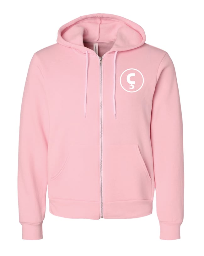 Nuçi's Space Zip-Up Hoodie (Pink)