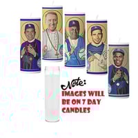 Image 2 of Los Angeles Dodgers Player Prayer Candles| Legends Edition