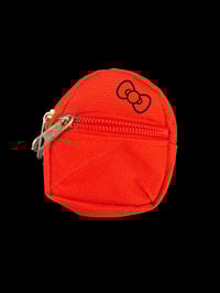 Image 2 of Hello Kitty Inspired Fan Doll Accessories | Handmade Collectible | Mini Red or Pink Backpack or B...