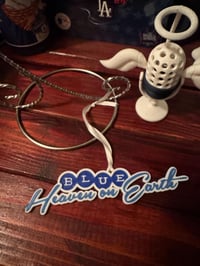Image 2 of 3D Printed Blue Heaven - Los Angeles Dodgers themed Ornaments - Perfect Gift for Fans!