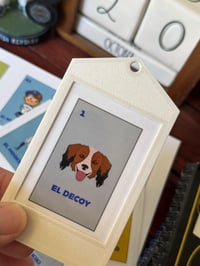 Image 3 of Set 1 - Los Angeles Dodgers Themed Lotería Ornaments/Gift Tag - Perfect Gift for Fans!