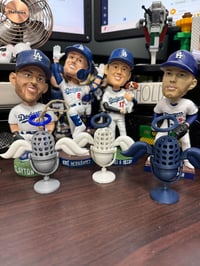 Image 3 of Unique Dodger Fan Gift - 3D Printed Tribute Vin Scully Microphone Ornament