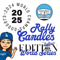 Image 4 of Dodgers Fan Must-Have: 2025 Championship Rally Candle - Limited Edition