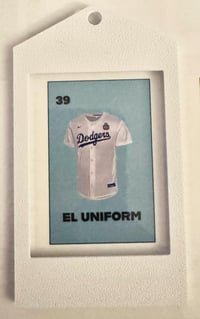 Image 4 of Set 3 - Los Angeles Dodgers Themed Lotería Ornaments/Gift Tag - Perfect Gift for Fans!