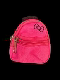 Image 5 of Hello Kitty Inspired Fan Doll Accessories | Handmade Collectible | Mini Red or Pink Backpack or B...