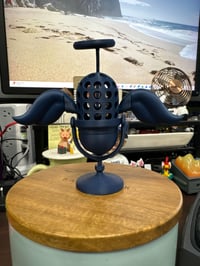 Image 5 of Unique Dodger Fan Gift - 3D Printed Tribute Vin Scully Microphone Ornament