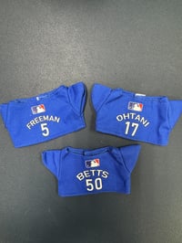 Image 2 of Baseball Inspired Labubu: Uniform, Hat, Ohtani, Freeman, Betts, Blue Crew, Cap