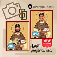 Image 7 of NEW DESIGN - Padres Player Prayer Candles