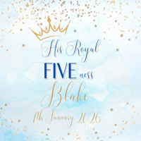 His Royal FIVEness Birthday Party Theme 