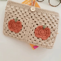 Image 6 of Pumpkin Book and Kindle sleeve Crochet Pattern